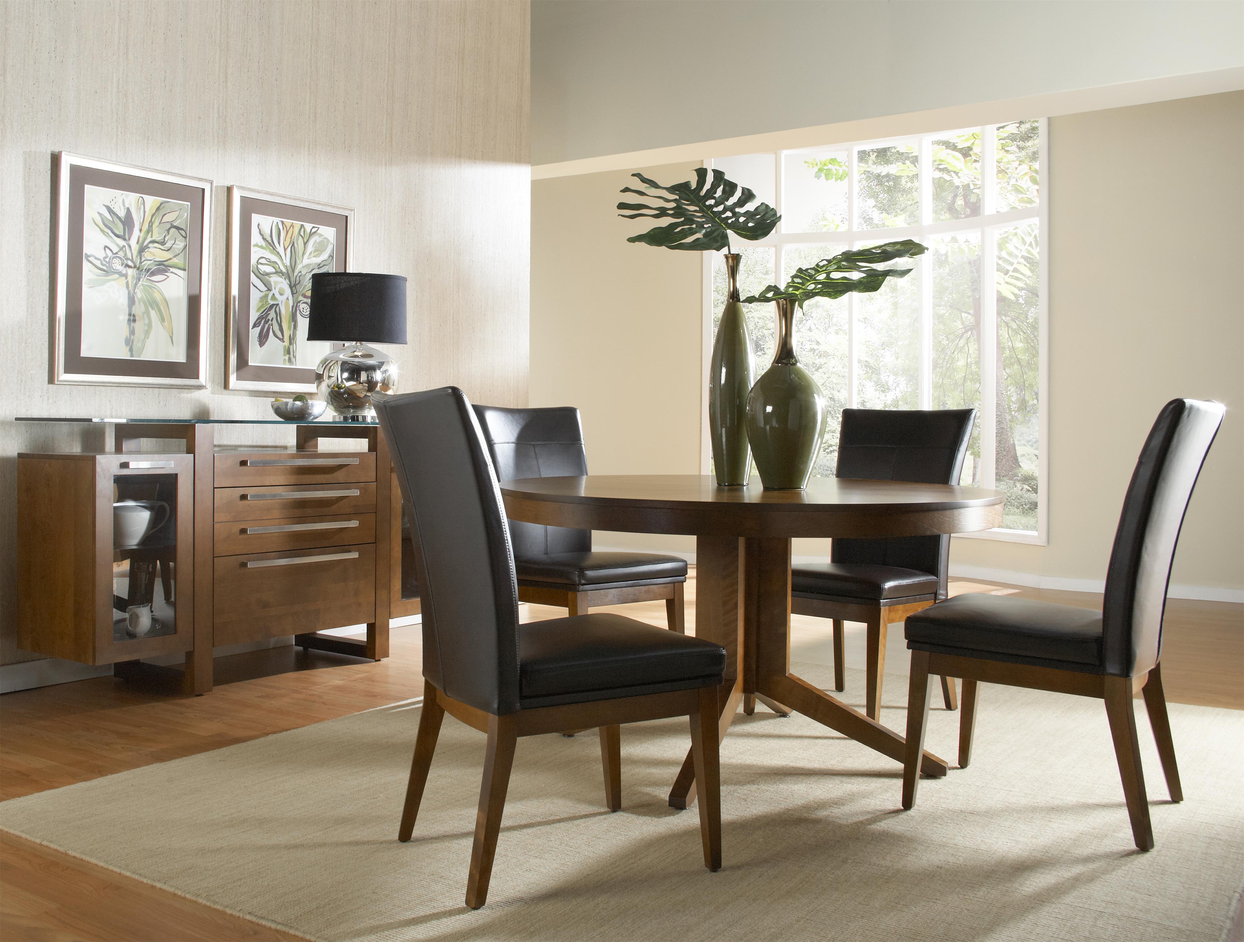 Canadel Custom Dining TRN054541414MXQ6F Customizable Round Table with